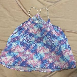 No Boundaries Tie Dye Halter Tank